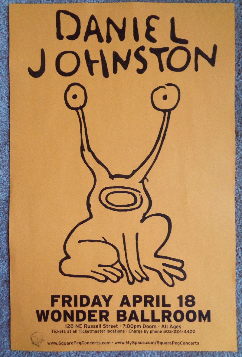 Daniel Johnston ダニエル・ジョンストン 直筆サイン入りポスター