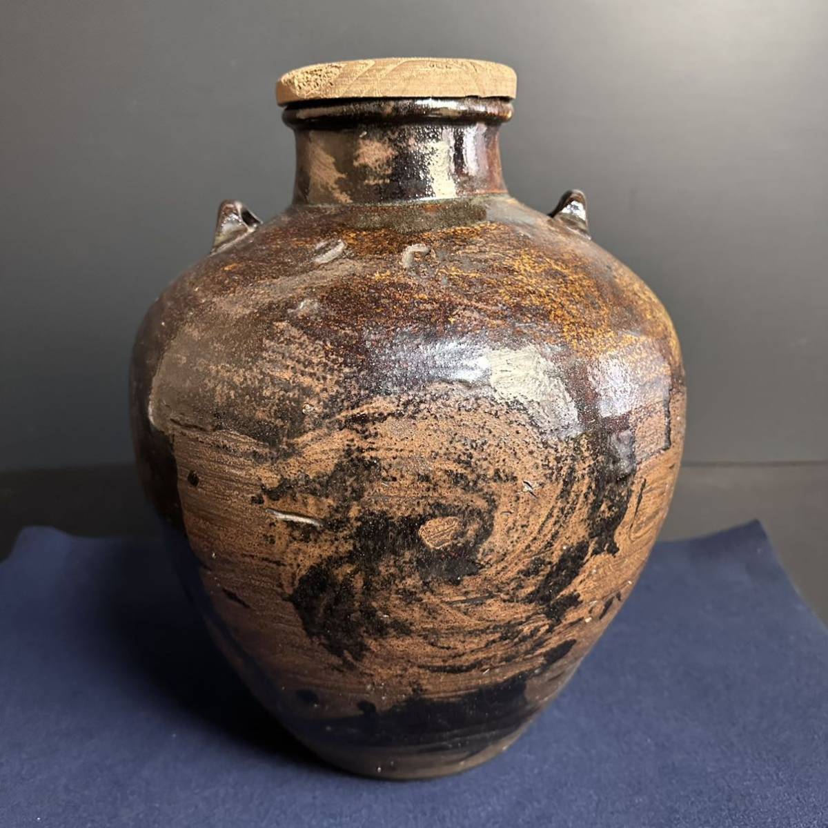 常滑焼 壷 骨董 アンティーク 飾り壺 常滑焼壷骨董アンティーク飾り壺