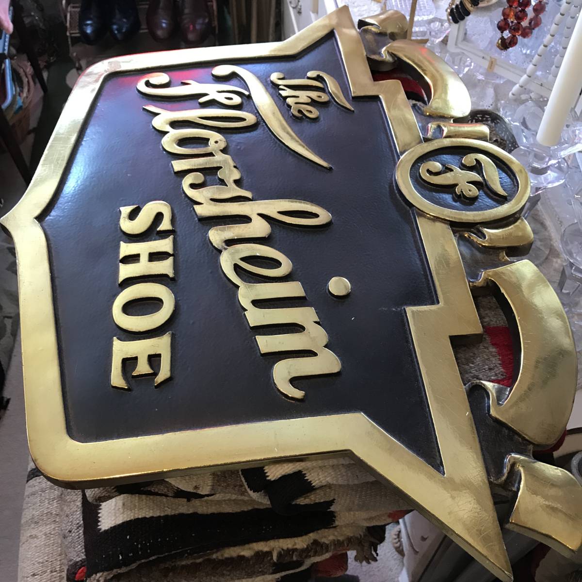 60s Florsheim フローシャイム 筆記体ロゴ ストアサイン 看板 2025年