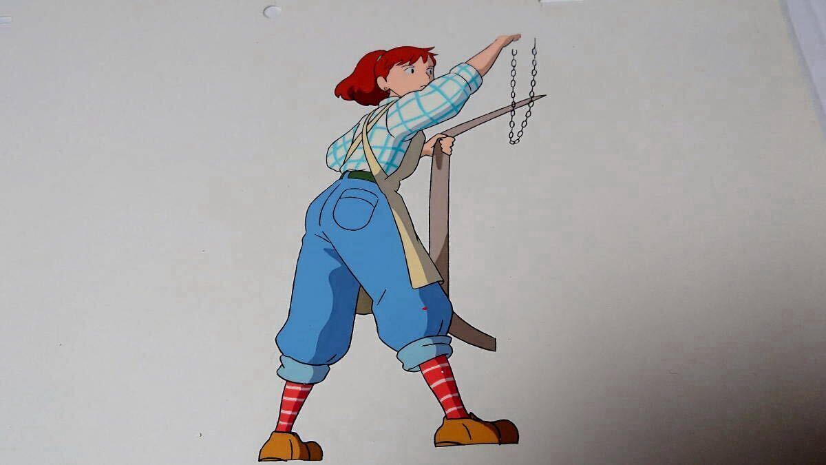 ジブリ セル画 紅の豚 フィオ 宮崎駿 岡村明美 原画 動画 直筆イラスト