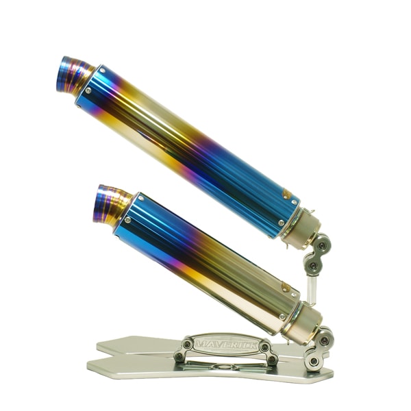 Mv83【チタングラデーション】汎用サイレンサー（サーキットスポーツ