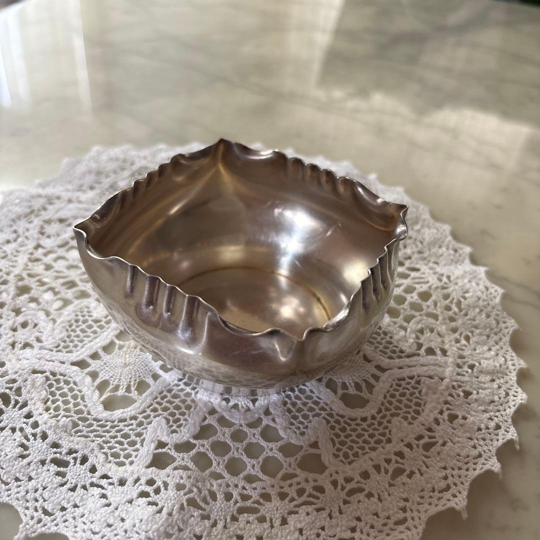 フランス　アンティーク　ヴィンテージ　シルバープレート　小物入れ フランスの古い小物入れ アクセサリー入れ アンティーク ヴィンテージ