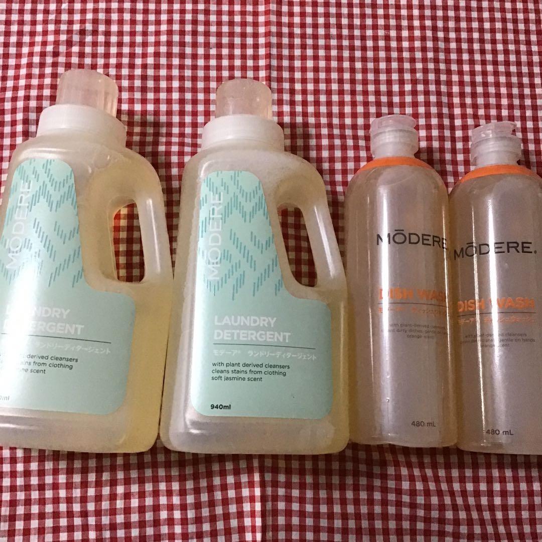 MODERE 洗濯洗剤 940ml 食器用洗剤 480ml セット MODERE 洗濯洗剤 940ml 食器用洗剤 480ml セット MODERE 洗濯洗剤