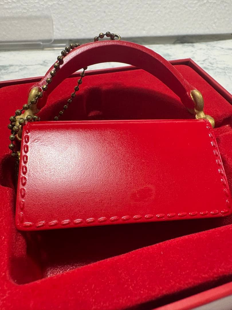Coach クリスマスオーナメント タビーバッグキーホルダー コーチ
