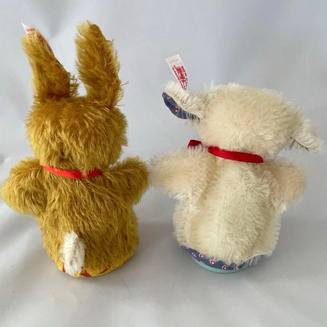 レア！Steiff シュタイフ　エッグコージーセット　ラビット＆ラム