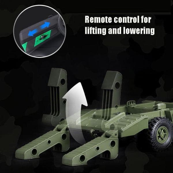 WPL B36-3 1/16 6WDミリタリー トレーラー 技術基準適合証明済